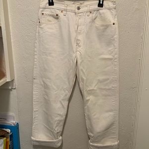 VINTAGE White Levi's Boyfriend Jeans
